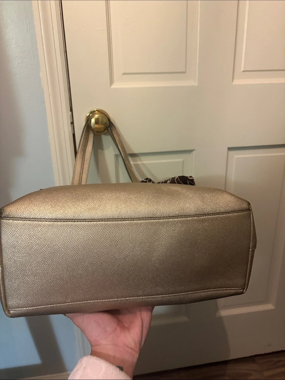 Coach tote metallic